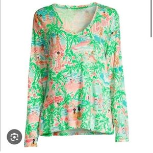 Lilly Pulitzer Tropical Print Pajama Top